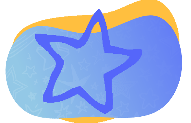 Set A Good Atmosphere star on a background